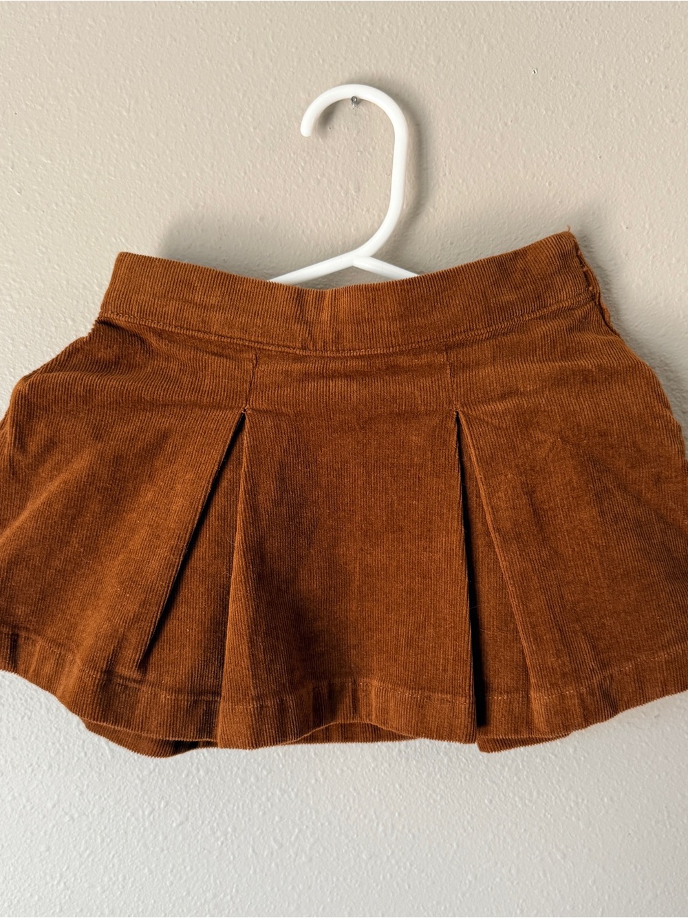 Corduroy Pleated Skirt
